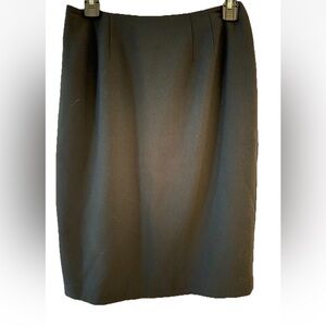 Ellen Tracy Classic Black Pencil Skirt